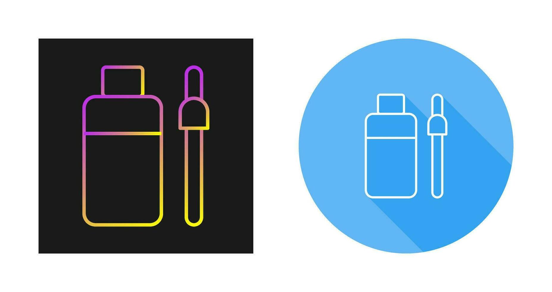 Bottle and Dropper Vector Icon