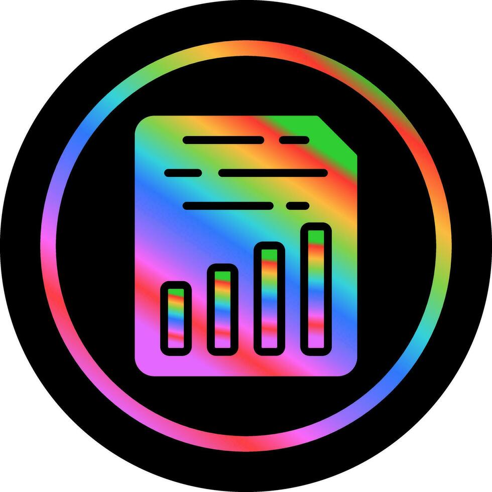 Document Insert Chart Vector Icon