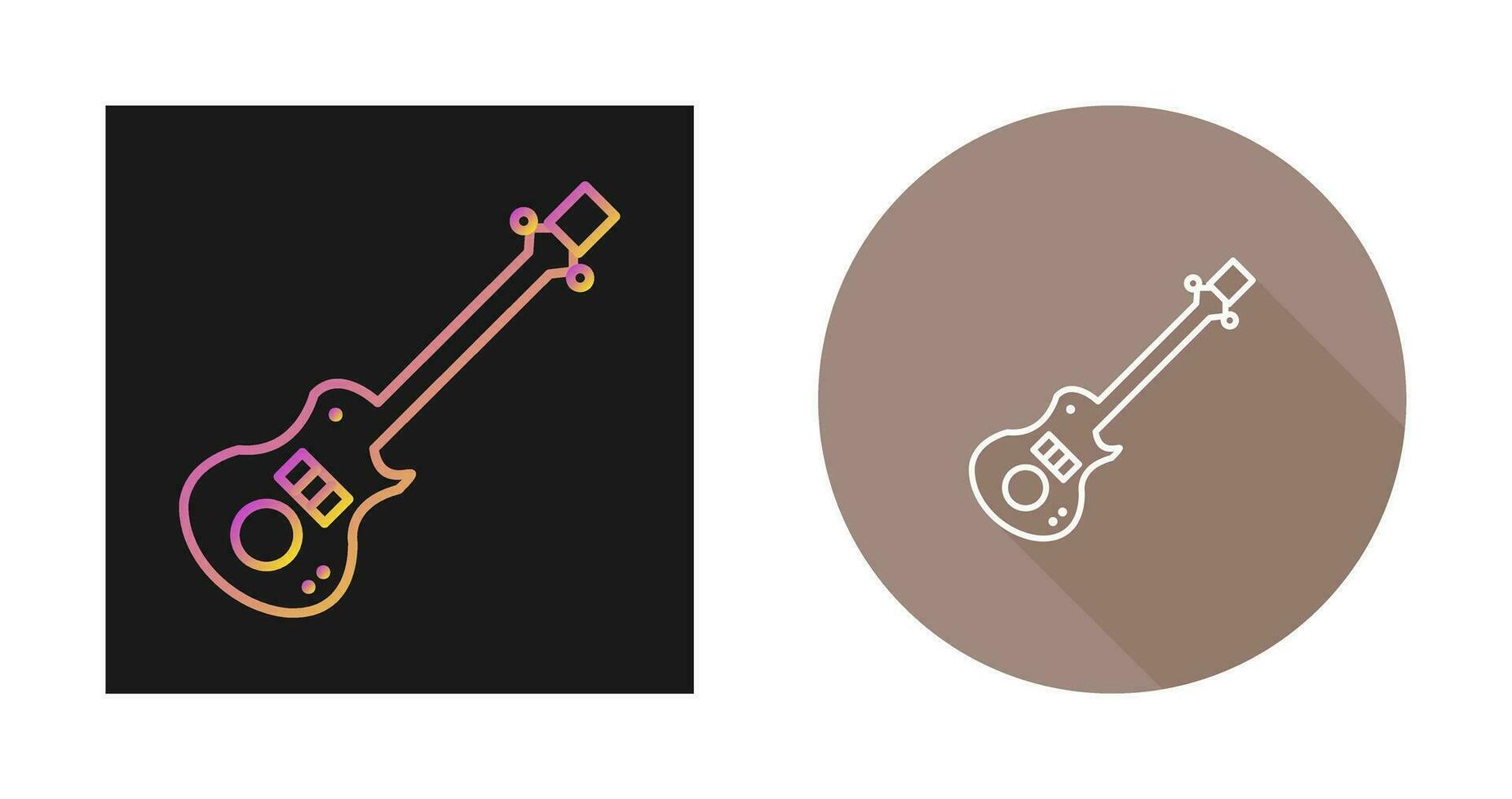 icono de vector de guitarra eléctrica