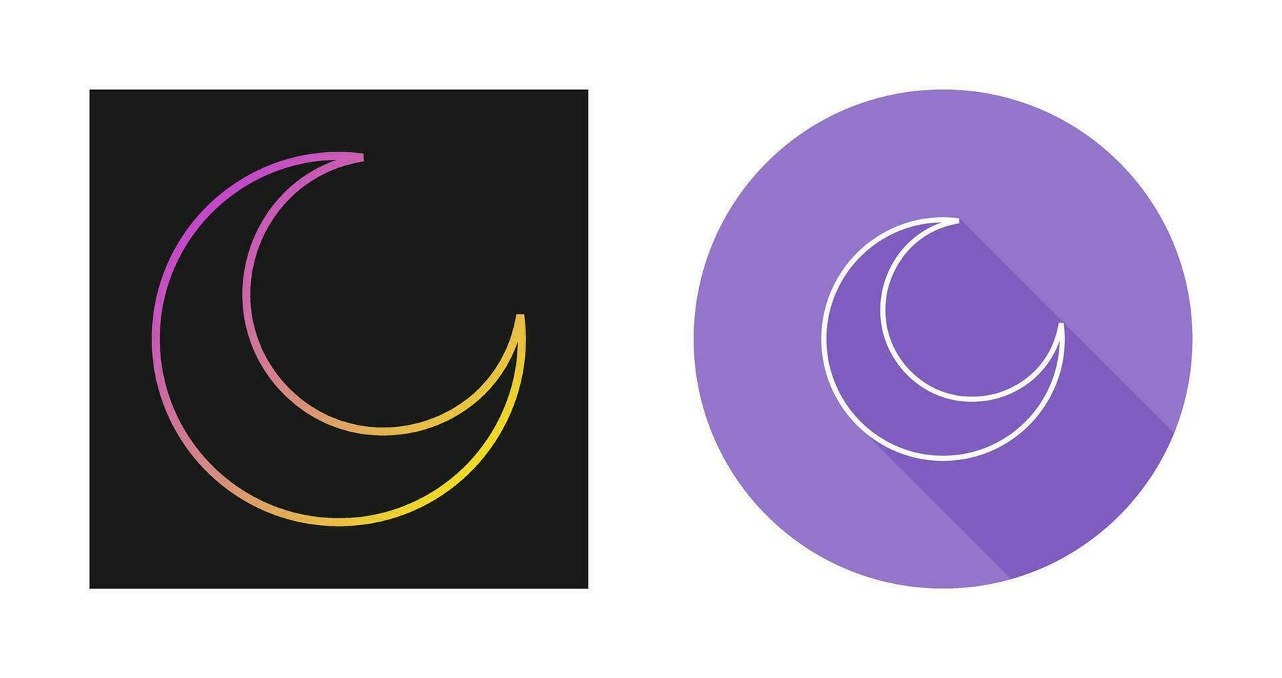 Half Moon Vector Icon