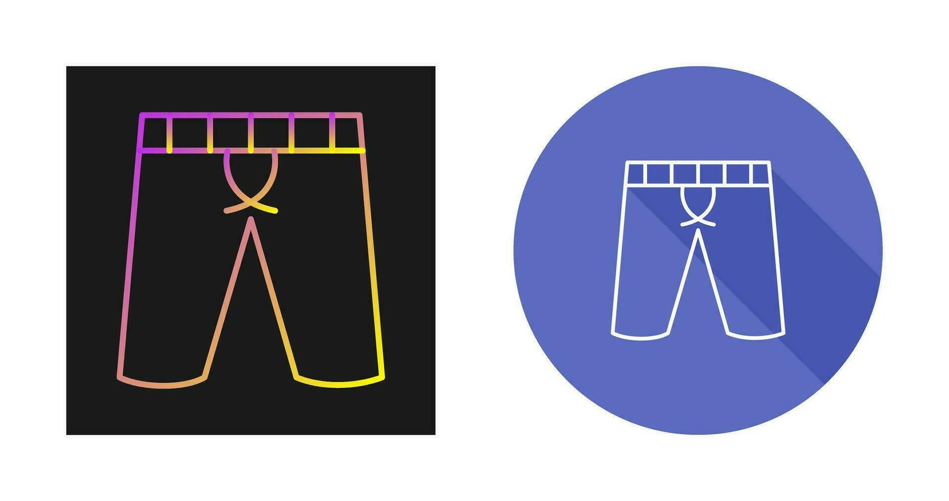 icono de vector de pantalones cortos