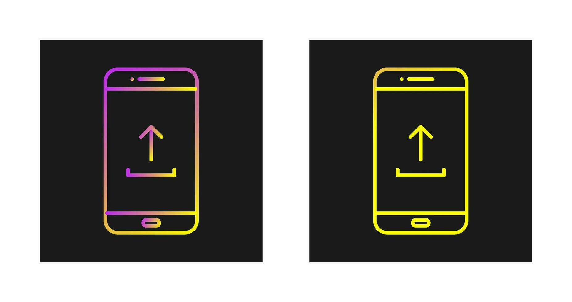 Upload From Phone Vector Icon