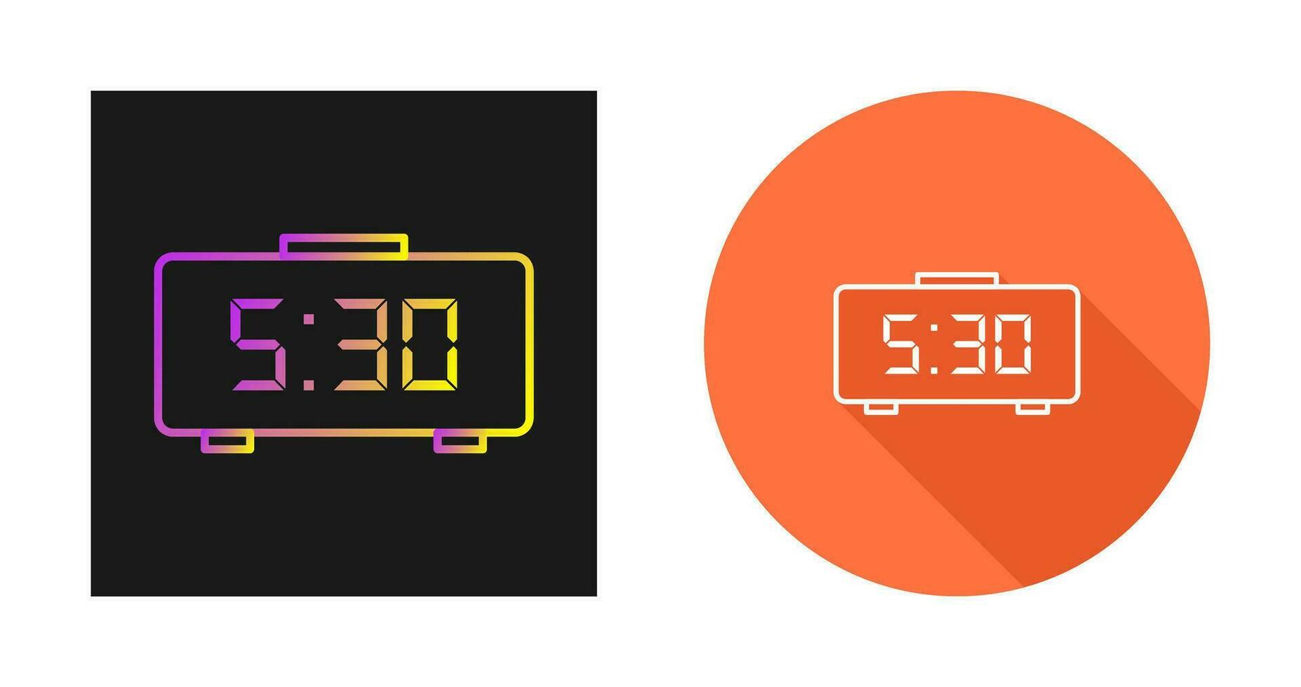 Digital Clock Vector Icon