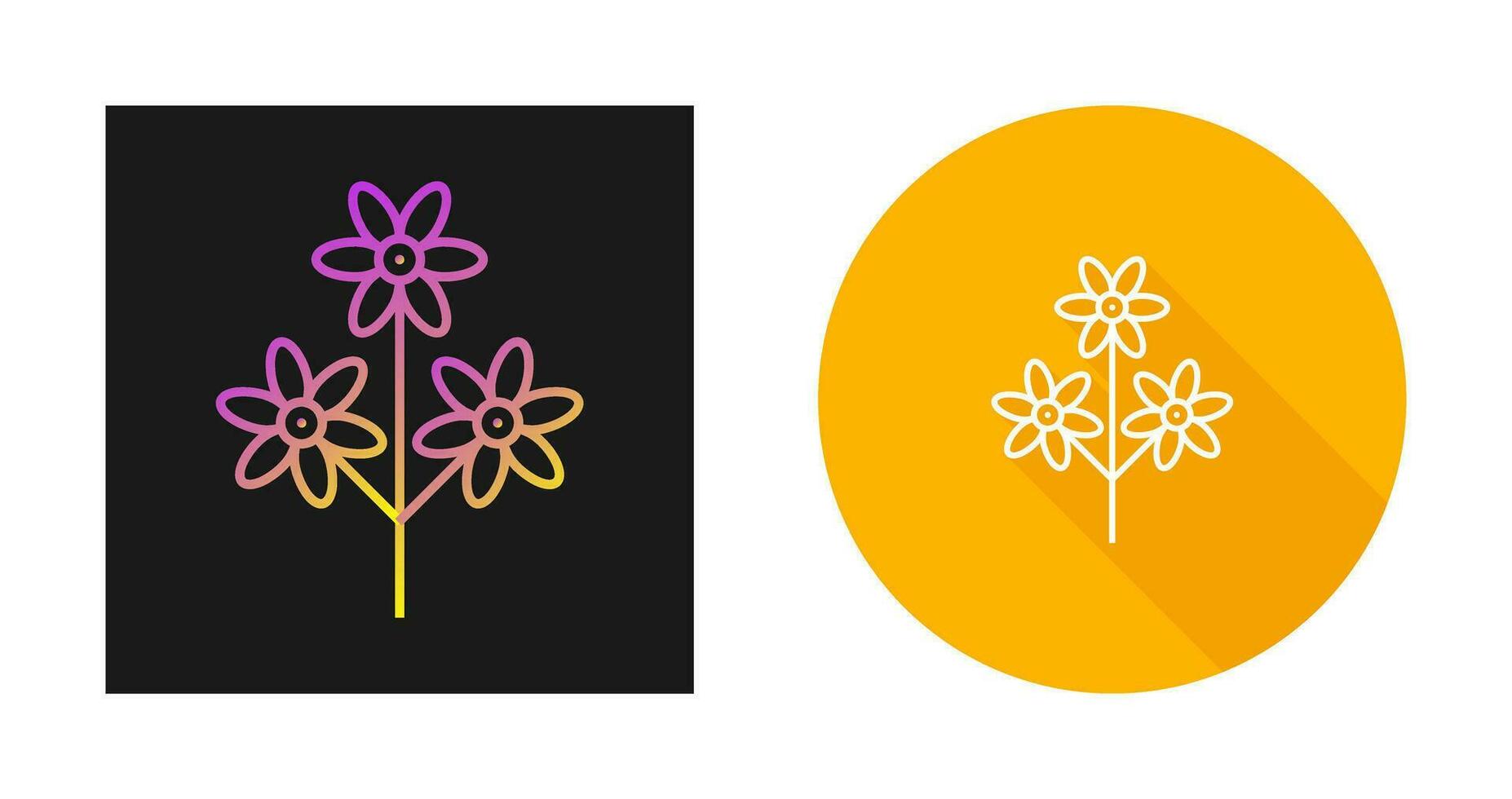 Flower Branch Vector Icon