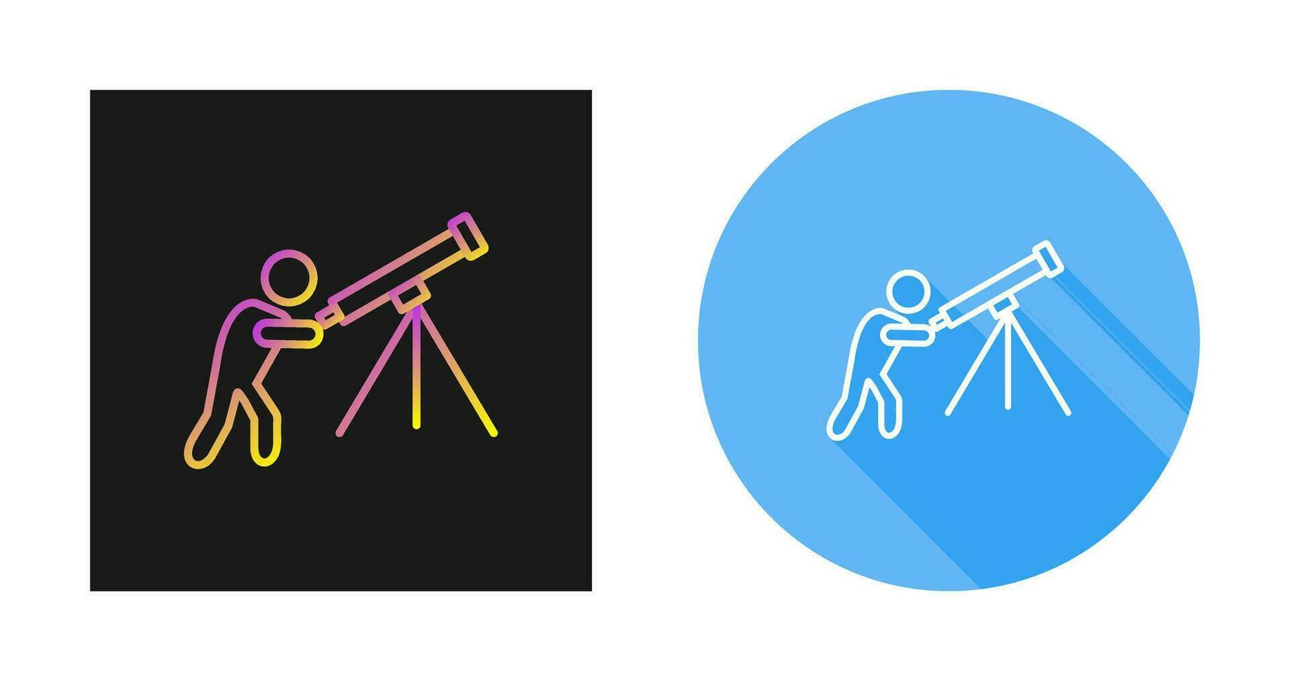 Adjusting Telescope Vector Icon
