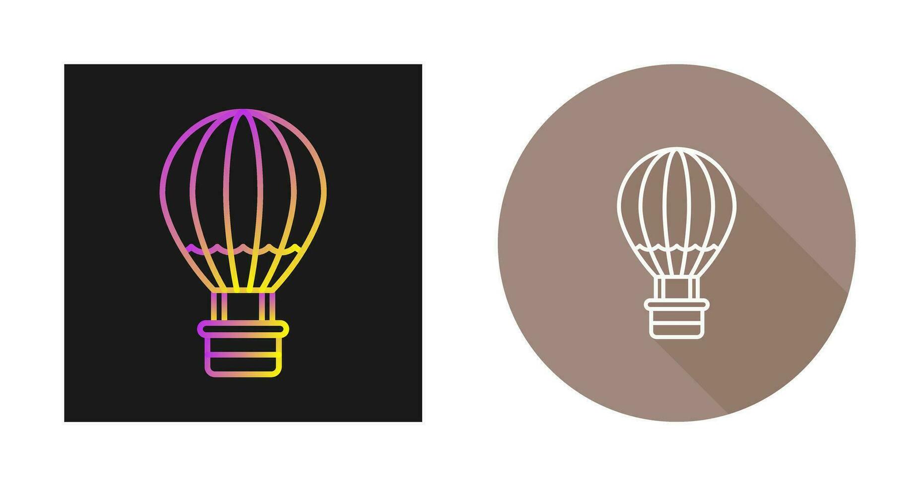 Hot Air Balloon Vector Icon