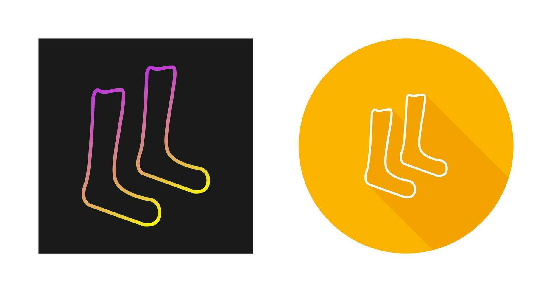 Pair of Socks Vector Icon