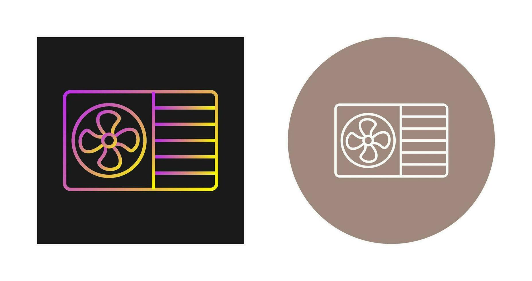 AC Window Unit Vector Icon