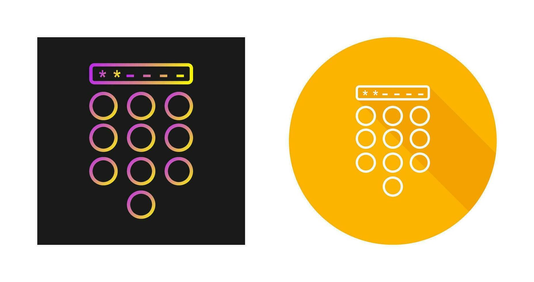 Passcode Lock Vector Icon