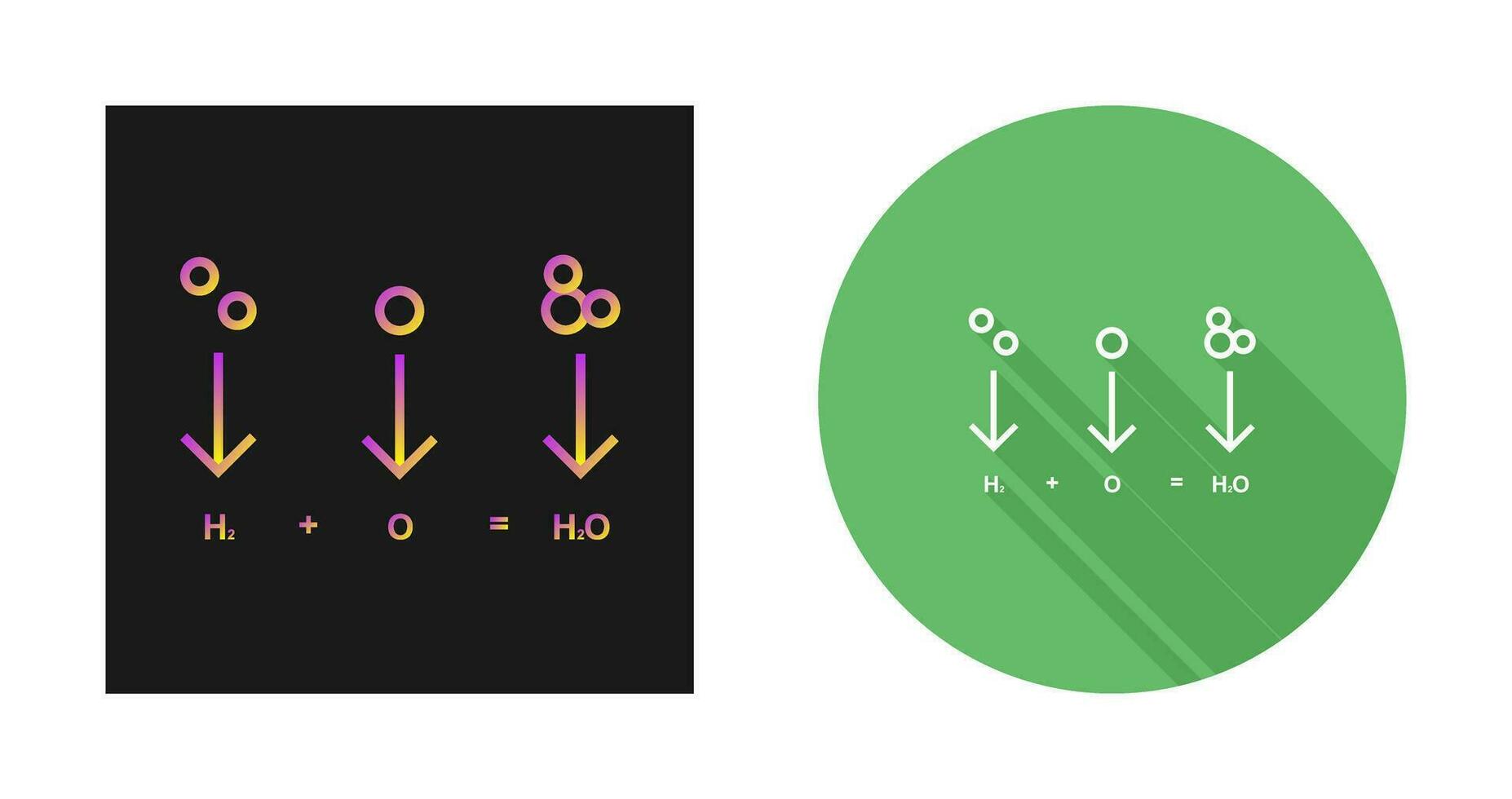 icono de vector de fórmula química