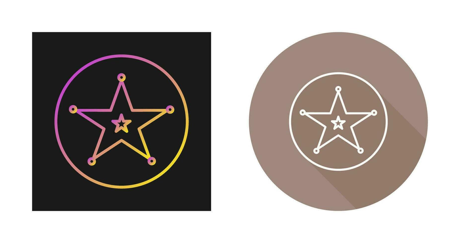 Sheriff Badge Vector Icon