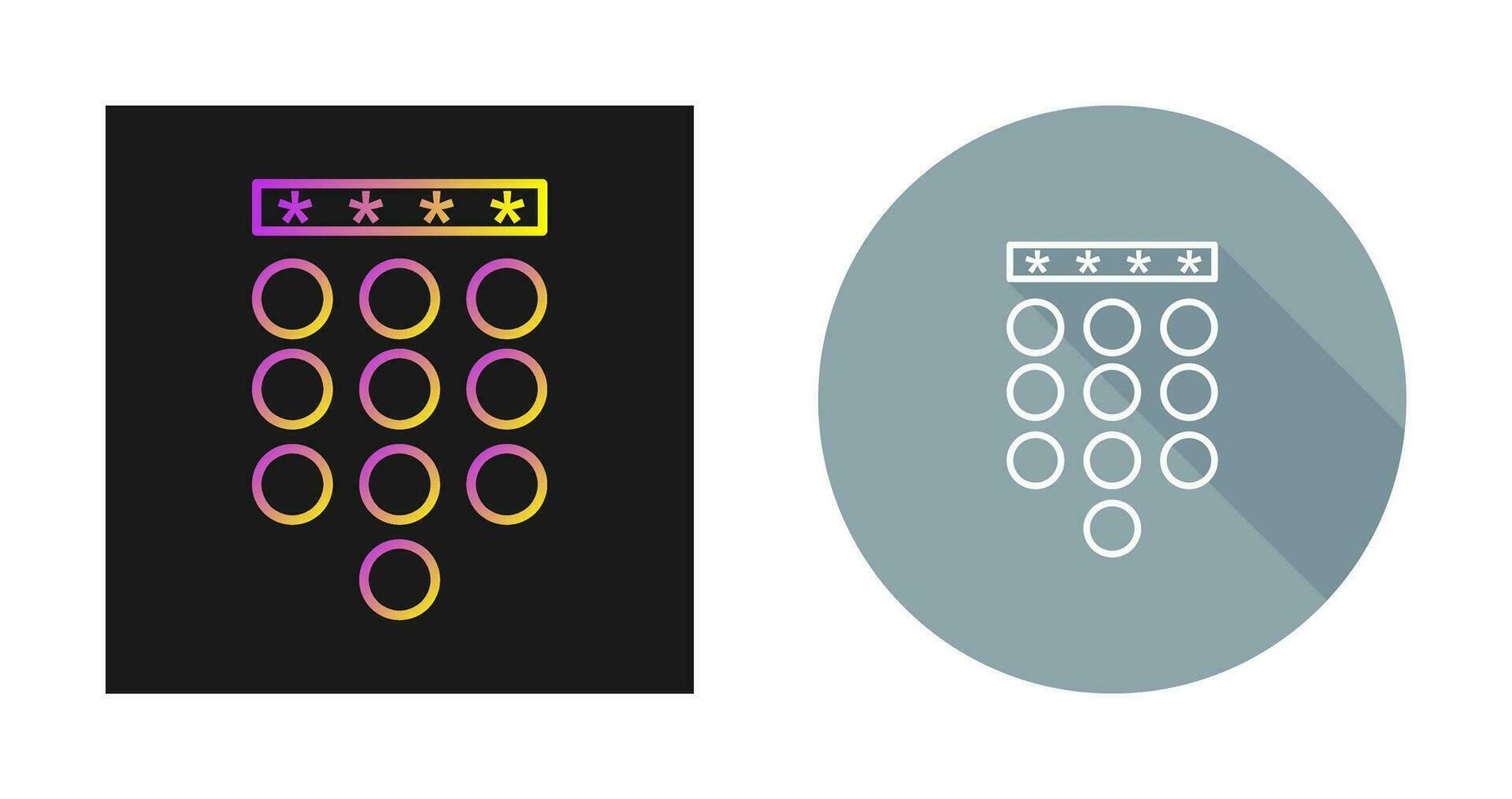 Passcode Lock Vector Icon