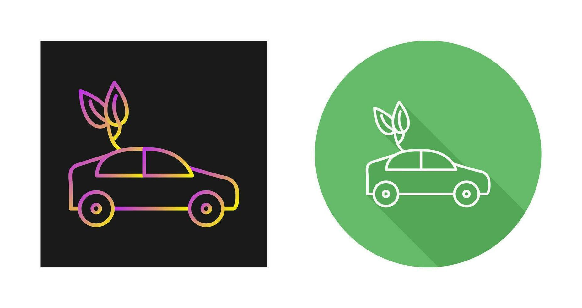 Eco friendly Car Vector Icon