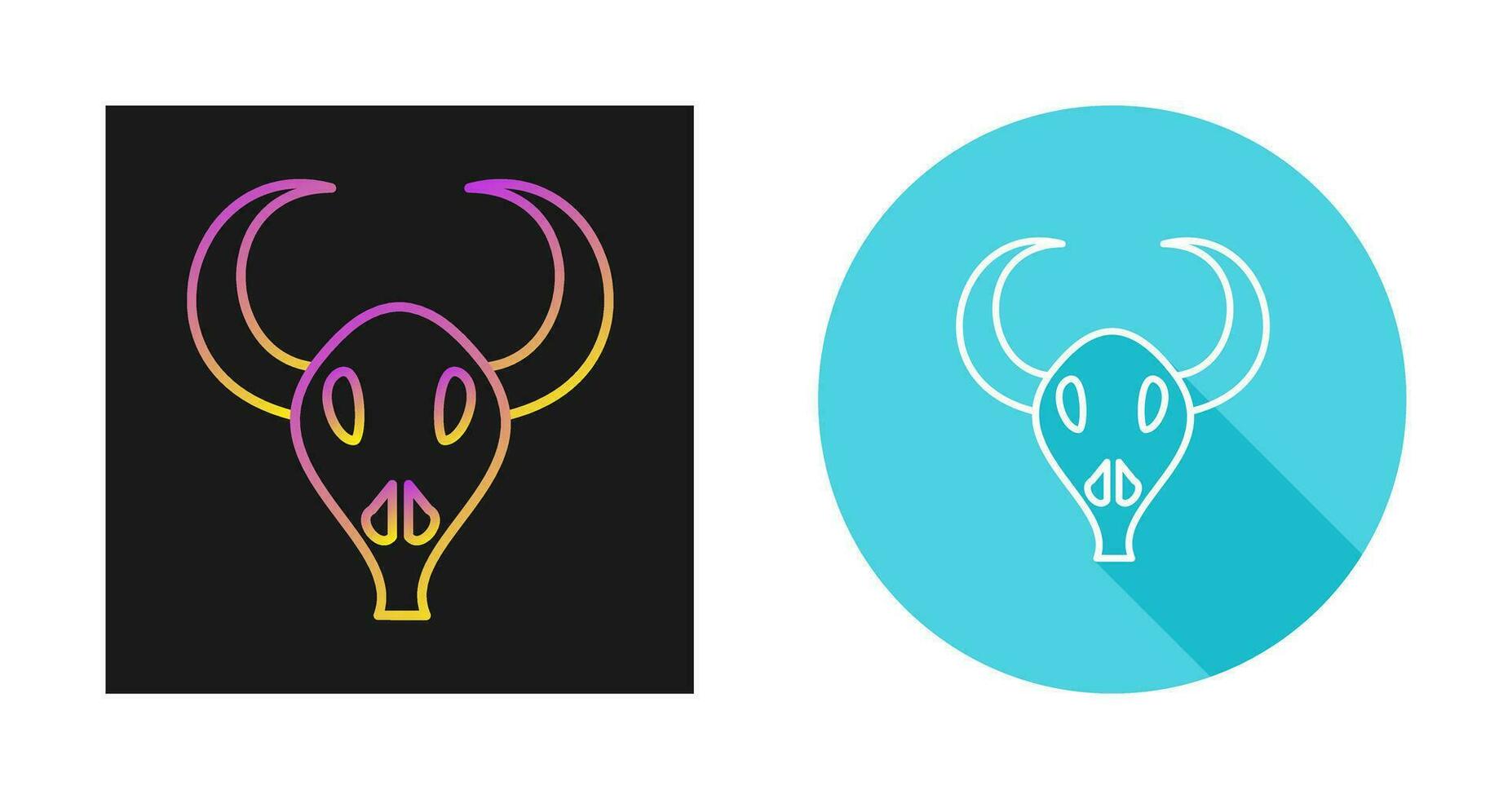 Bull Horns Vector Icon