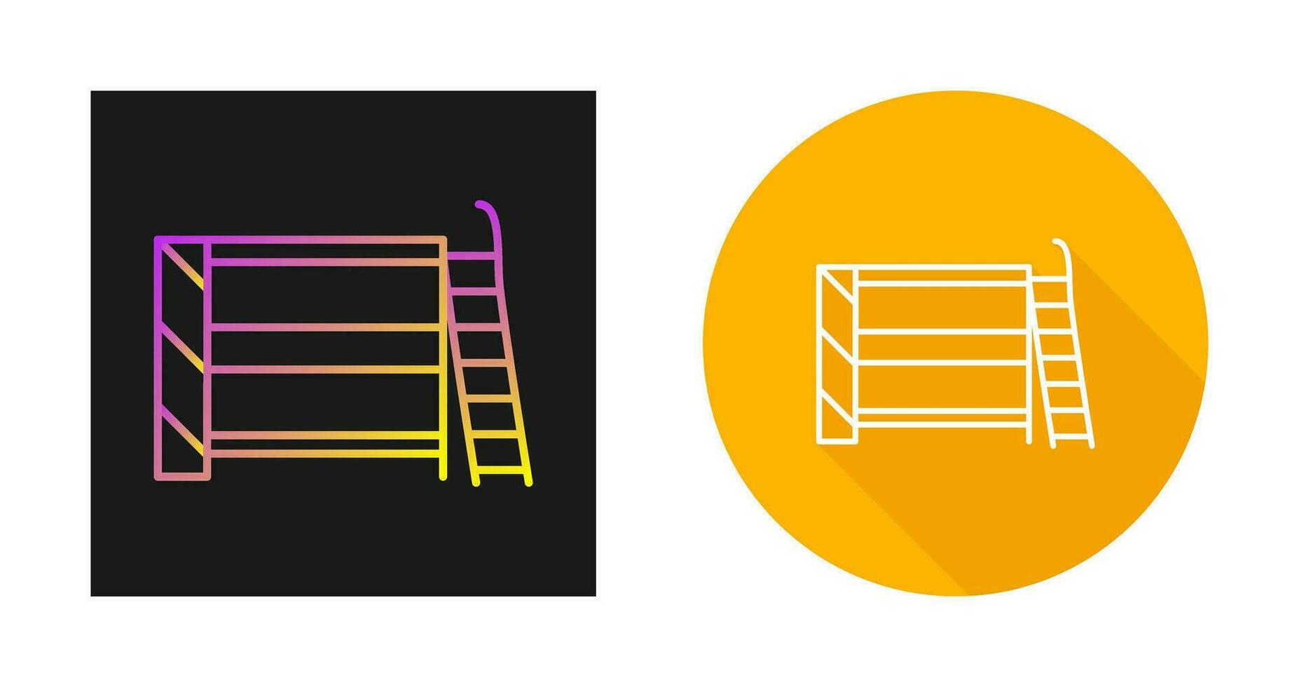 Bunk bed Vector Icon