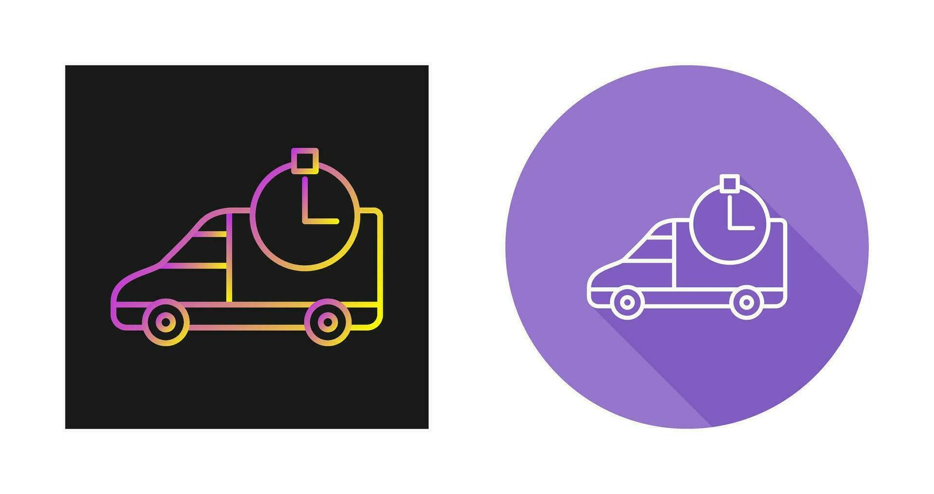 Time Based Delivery Vector Icon