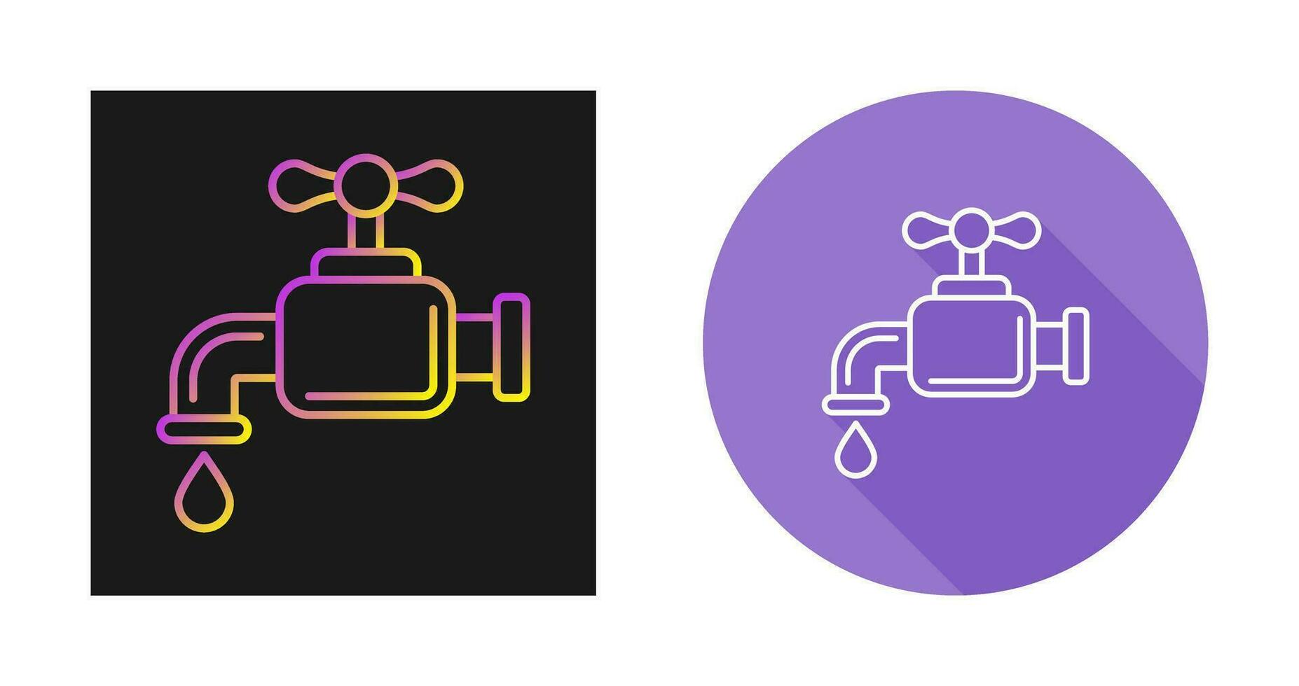 Water Faucet Vector Icon