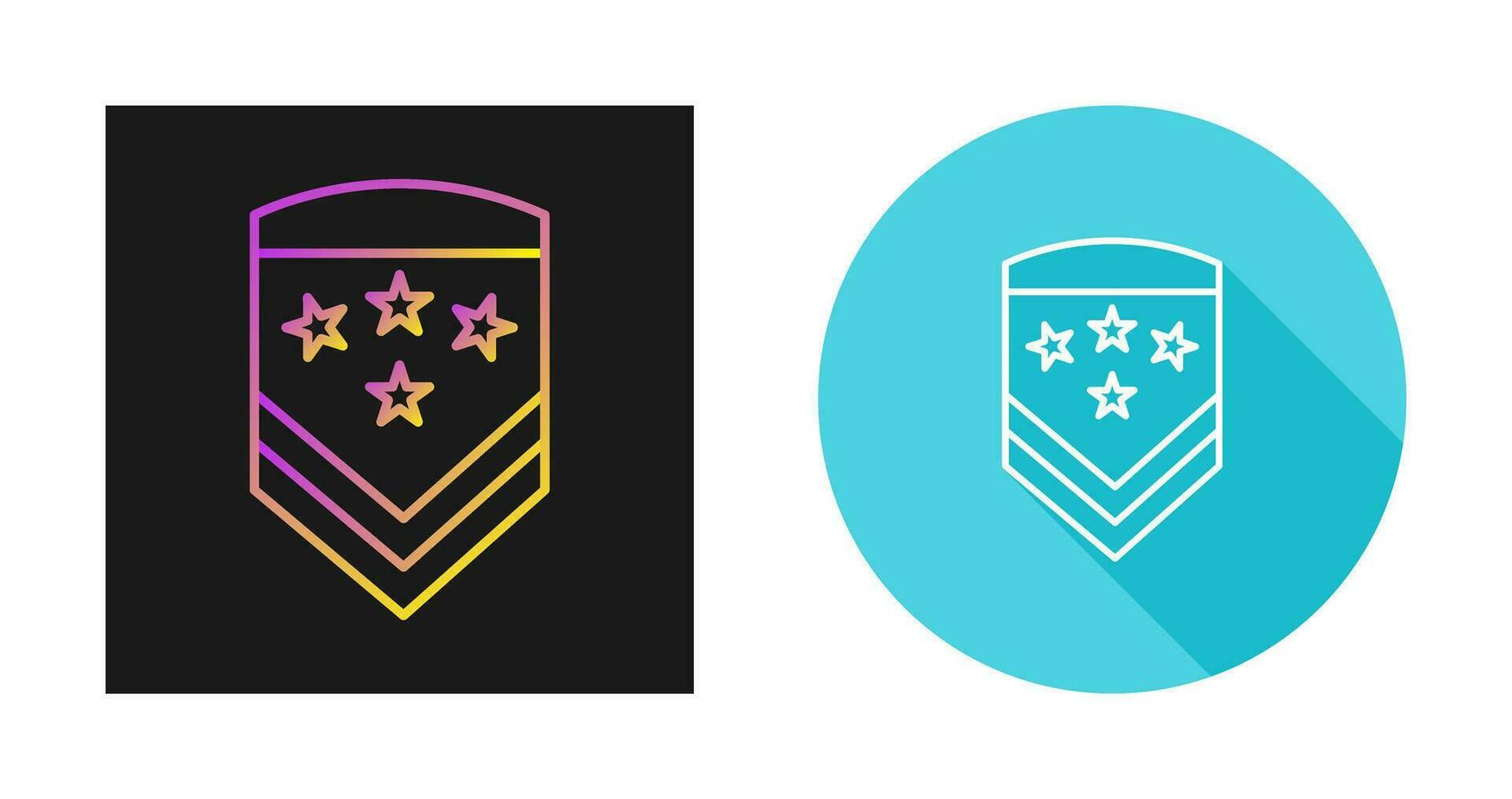 Military Badge Vector Icon