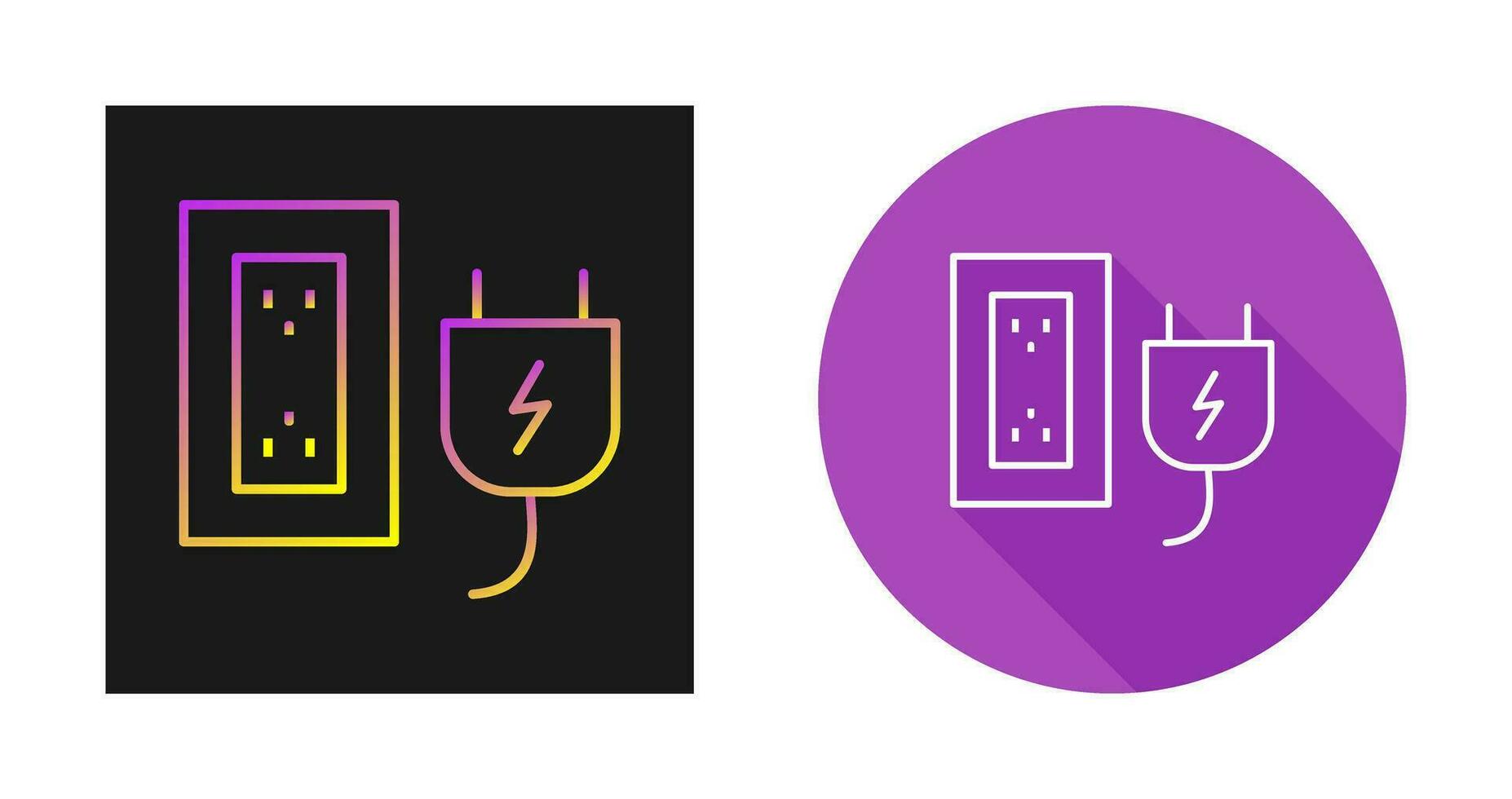 Plug and Socket Vector Icon