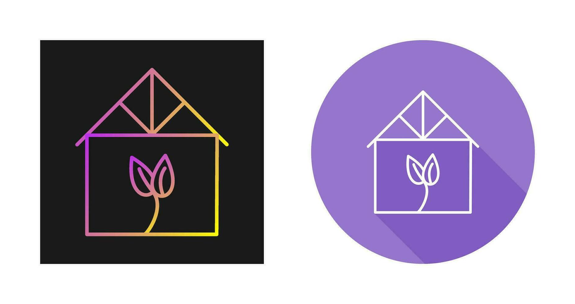 Green House Vector Icon