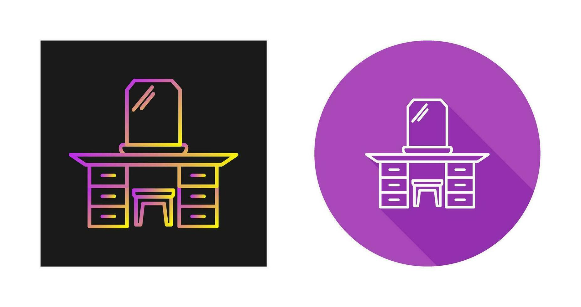 Dressing Table Vector Icon