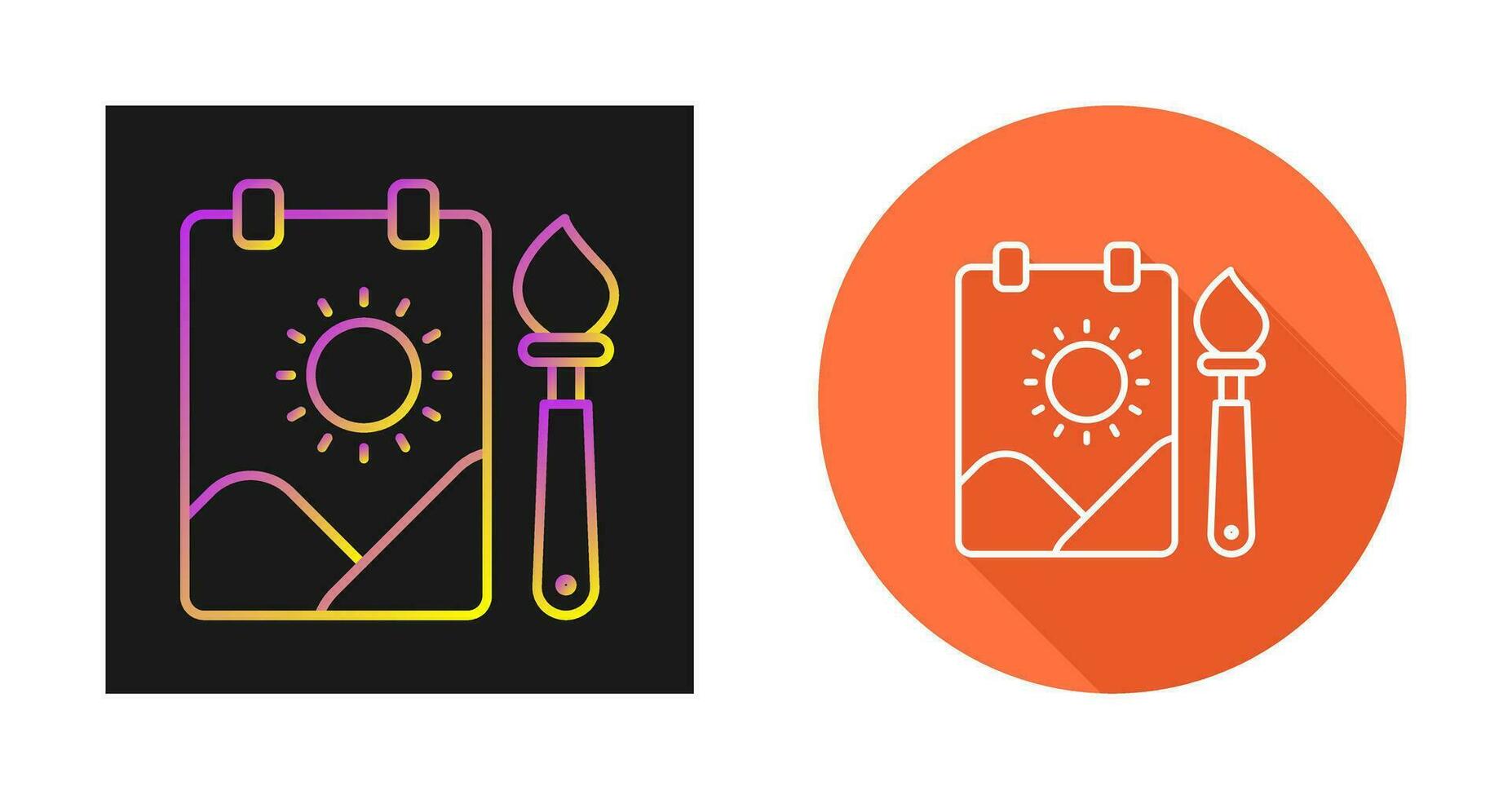 Childrens Painting Vector Icon