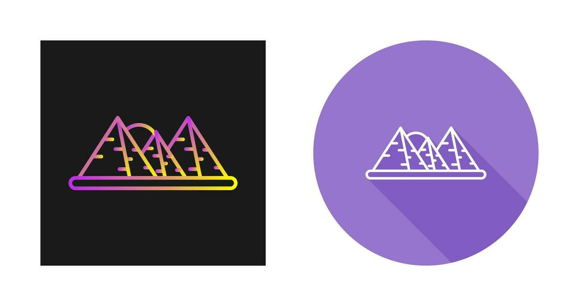 Pyramid Vector Icon