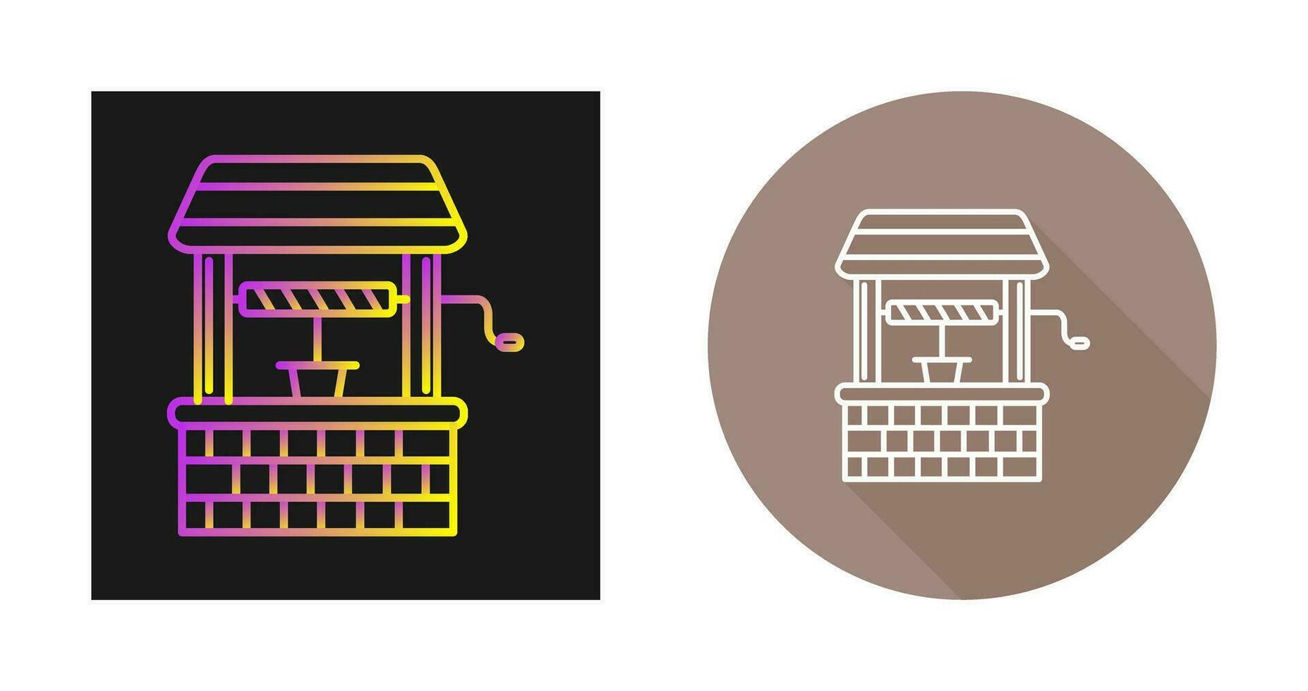 Water Well Vector Icon