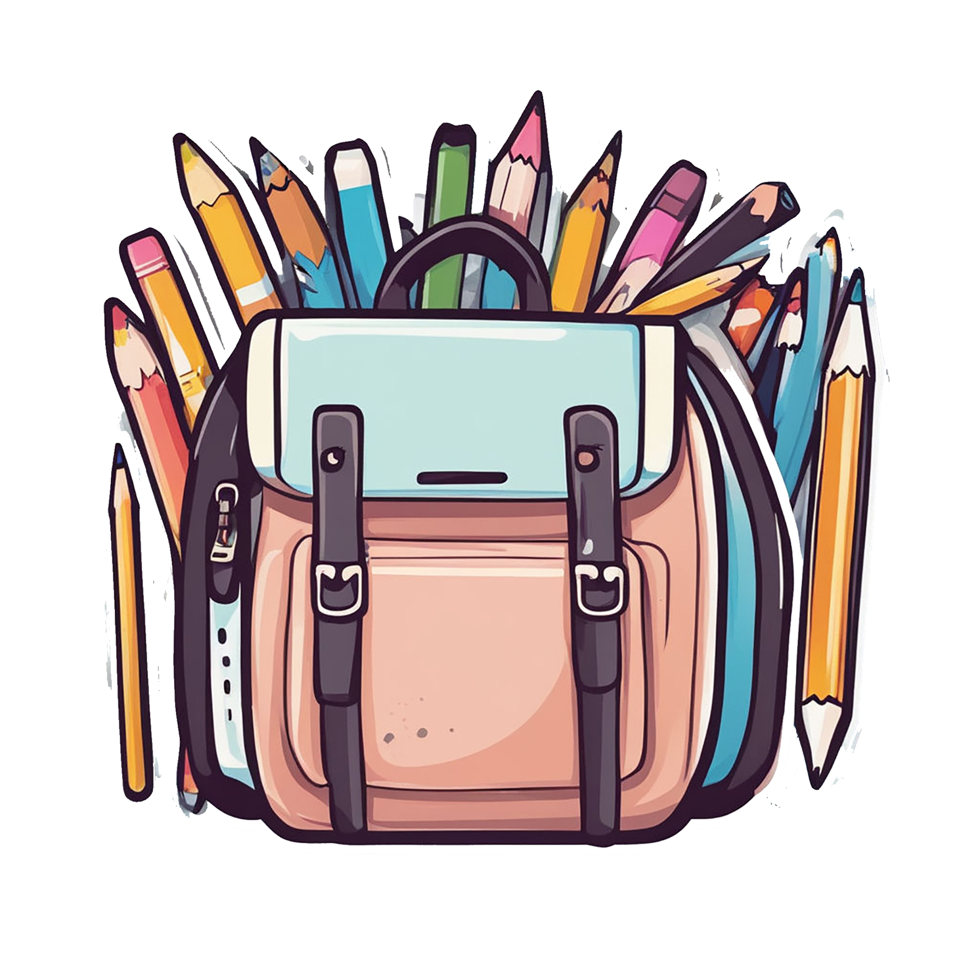 Free school supplies and stationery back to school ai generative