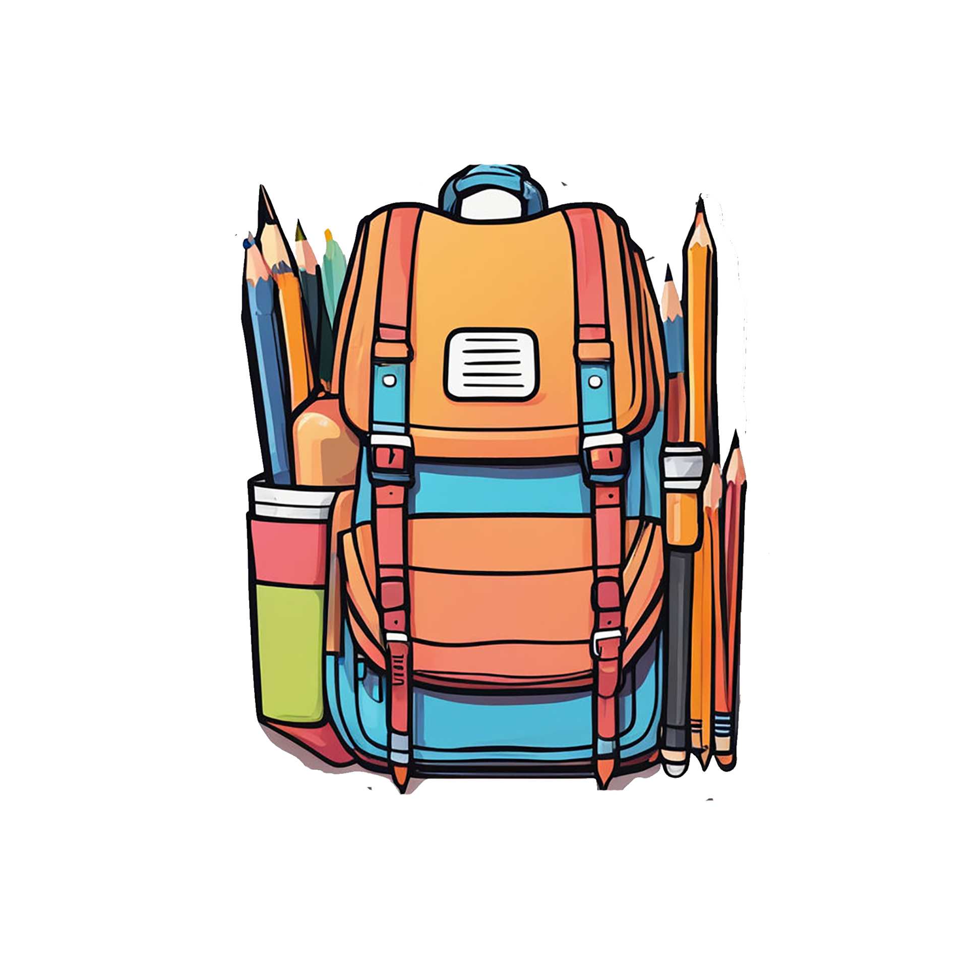 Free school supplies and stationery. Back to school, Ai Generative