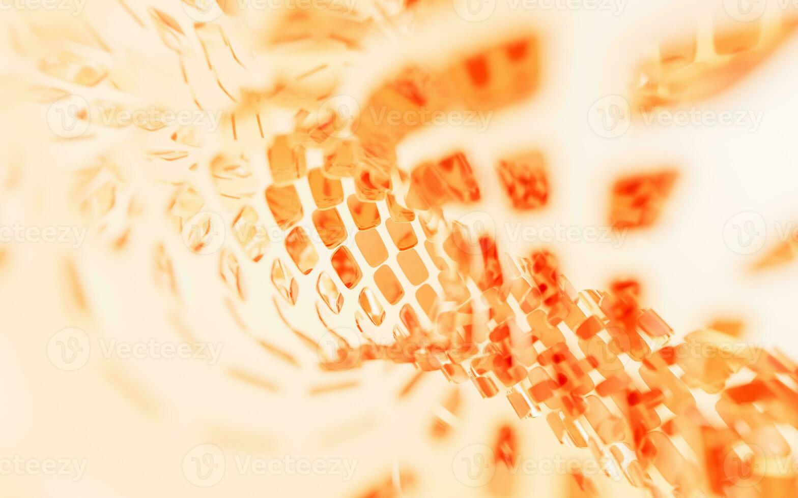 Abstract glass geometry background, 3d rendering. photo