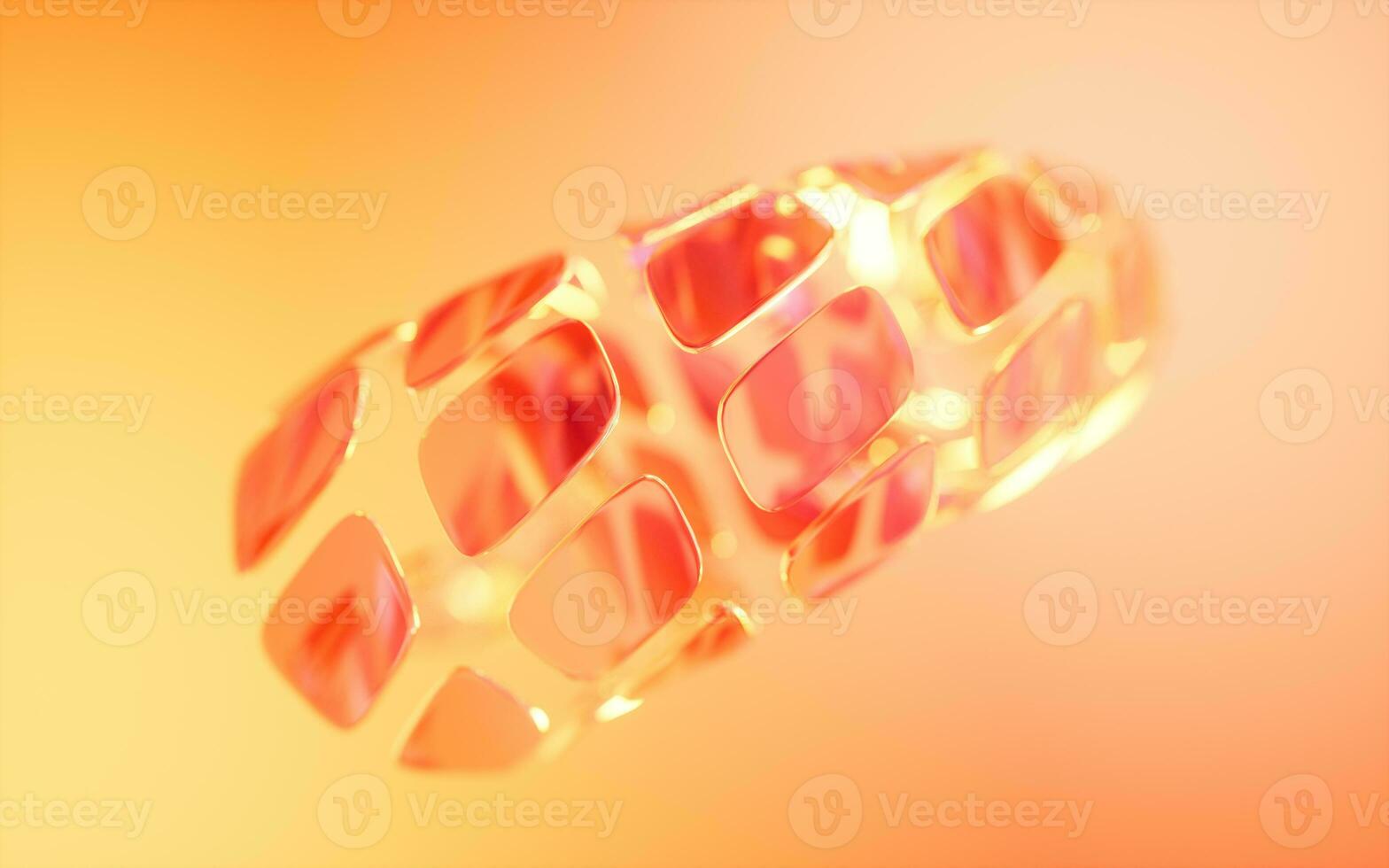 Abstract glass geometry background, 3d rendering. photo