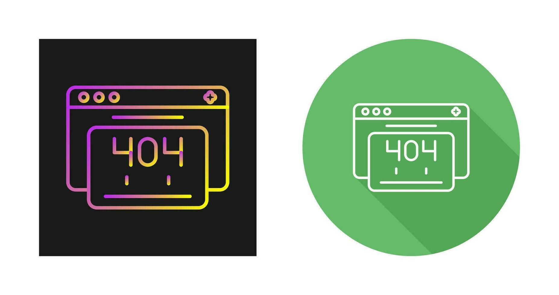 404 Error Vector Icon