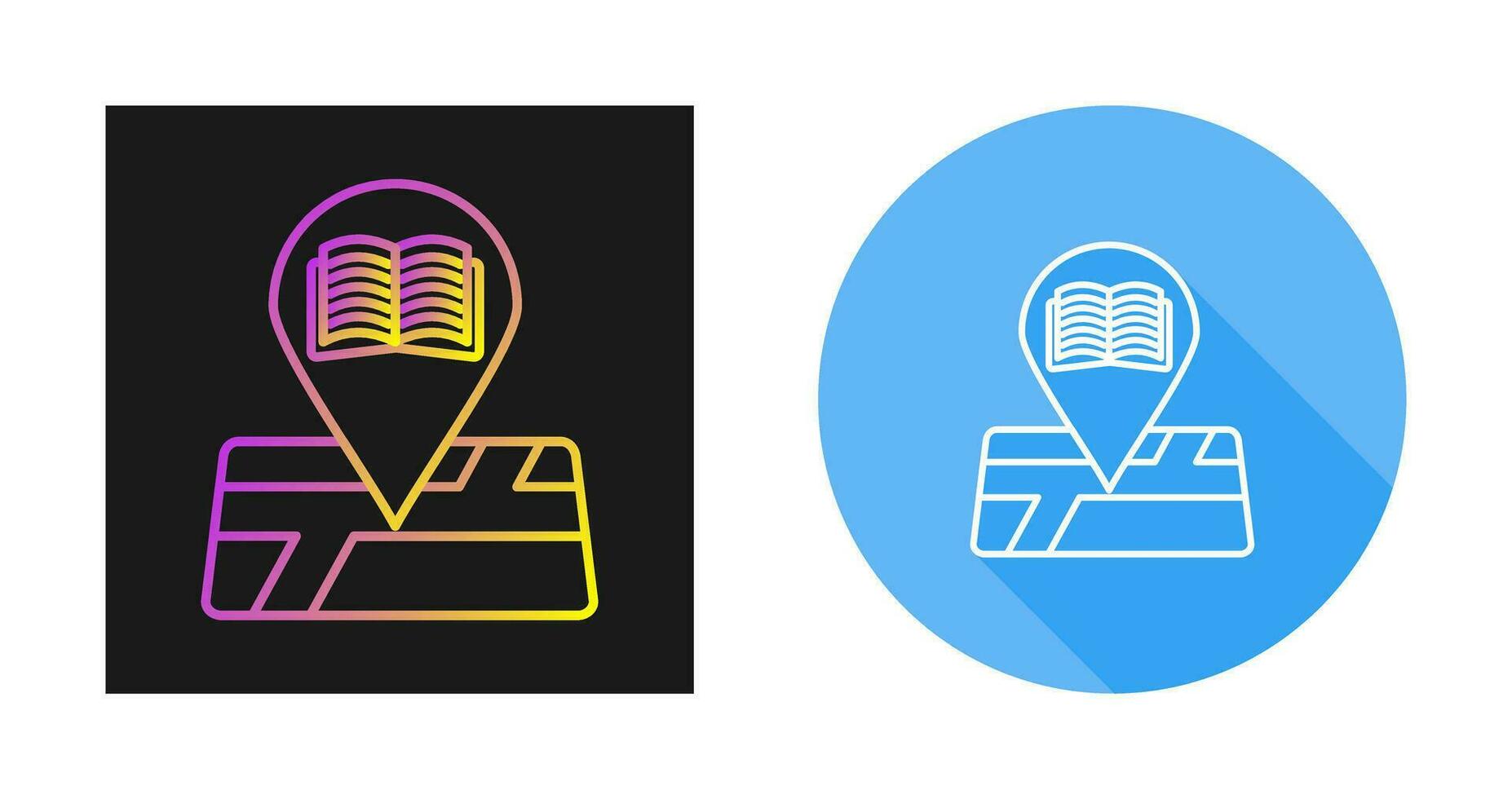 Library Location Vector Icon