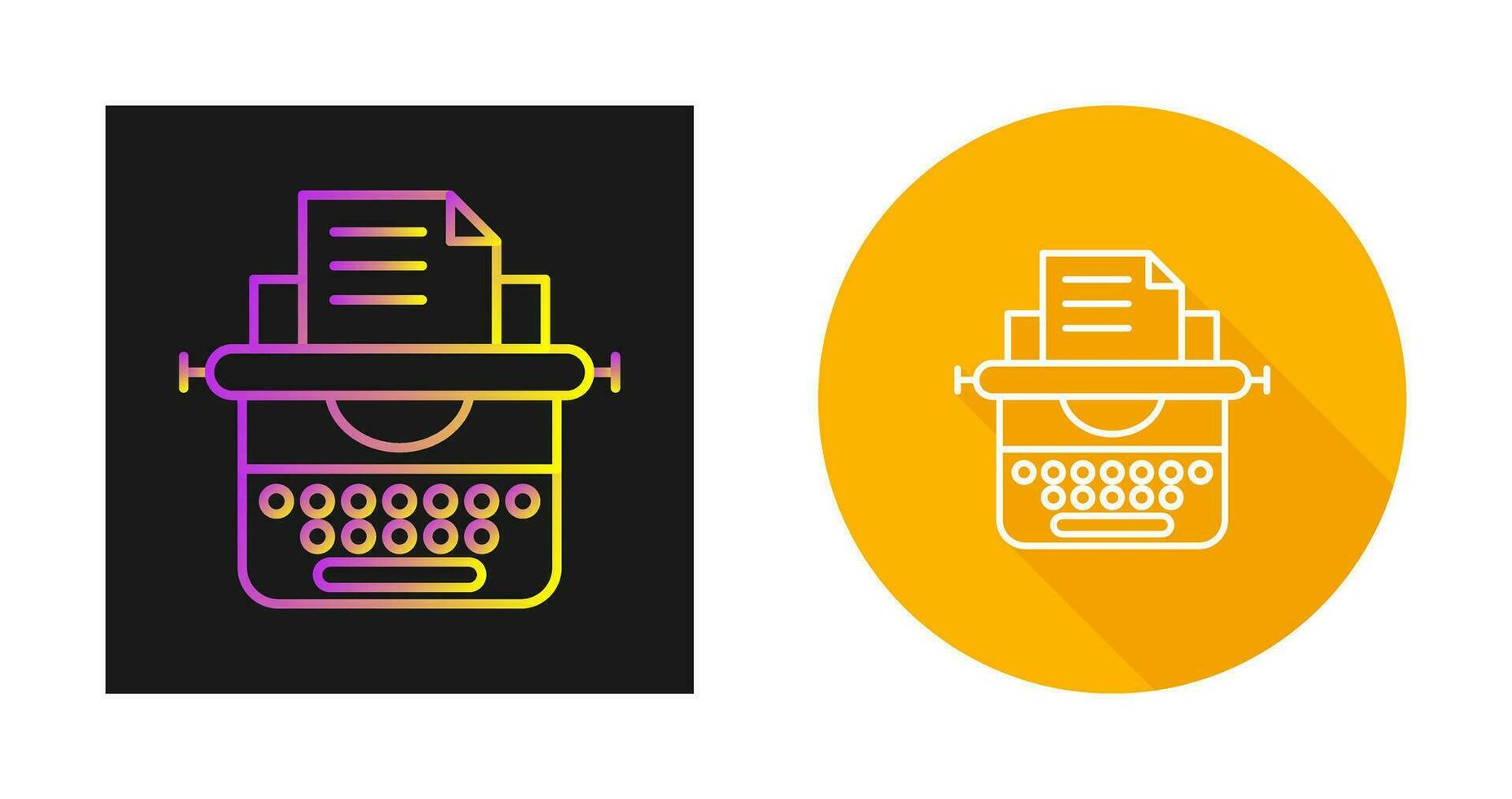 Typewriter Vector Icon