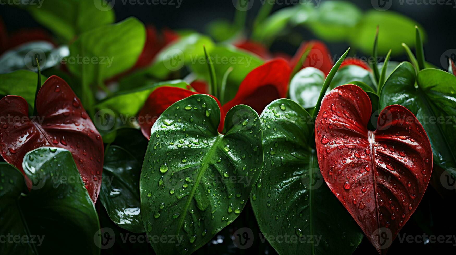 Anthurium jenmanii leaf plant leaf background photo