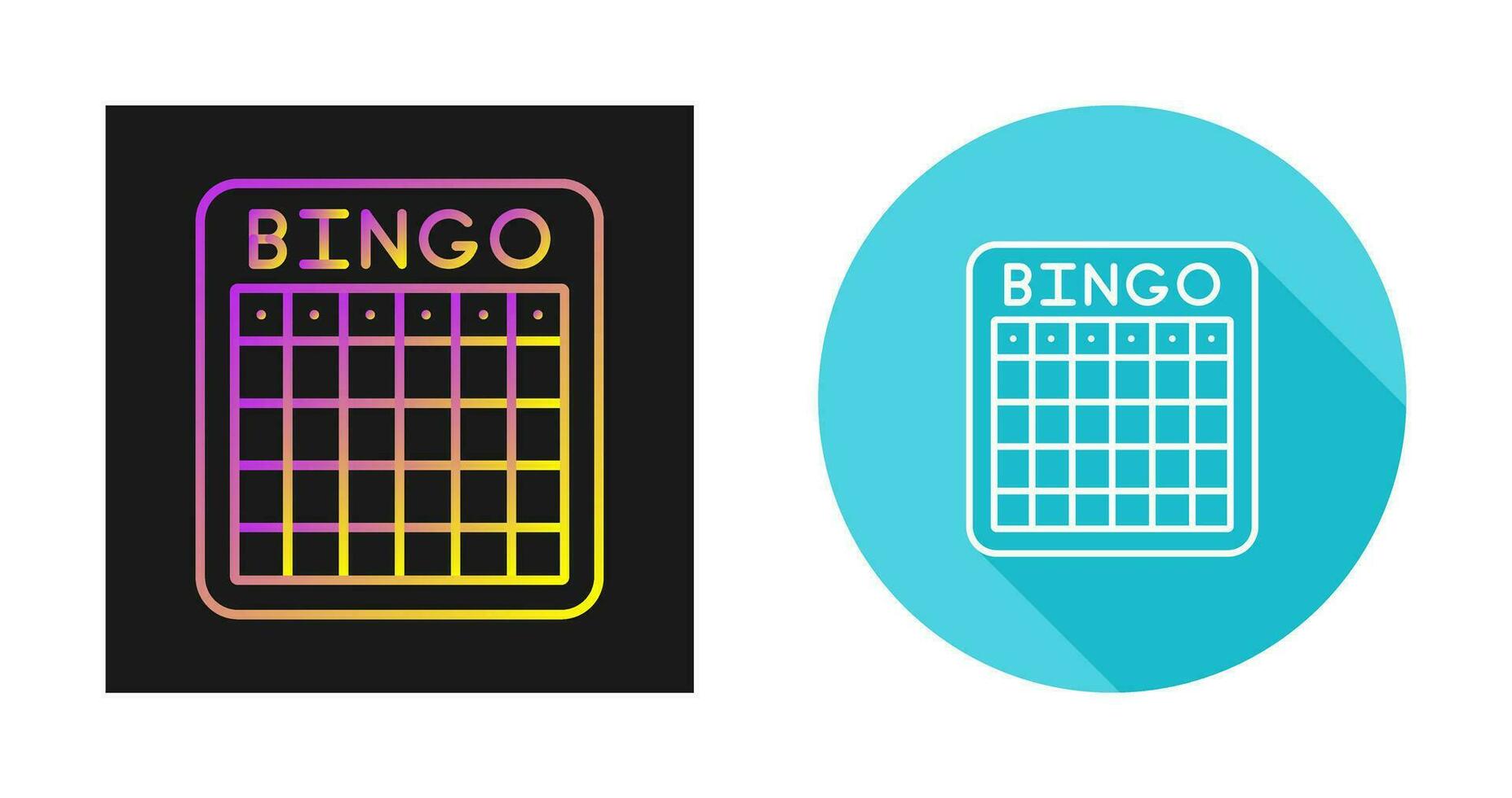 icono de vector de bingo