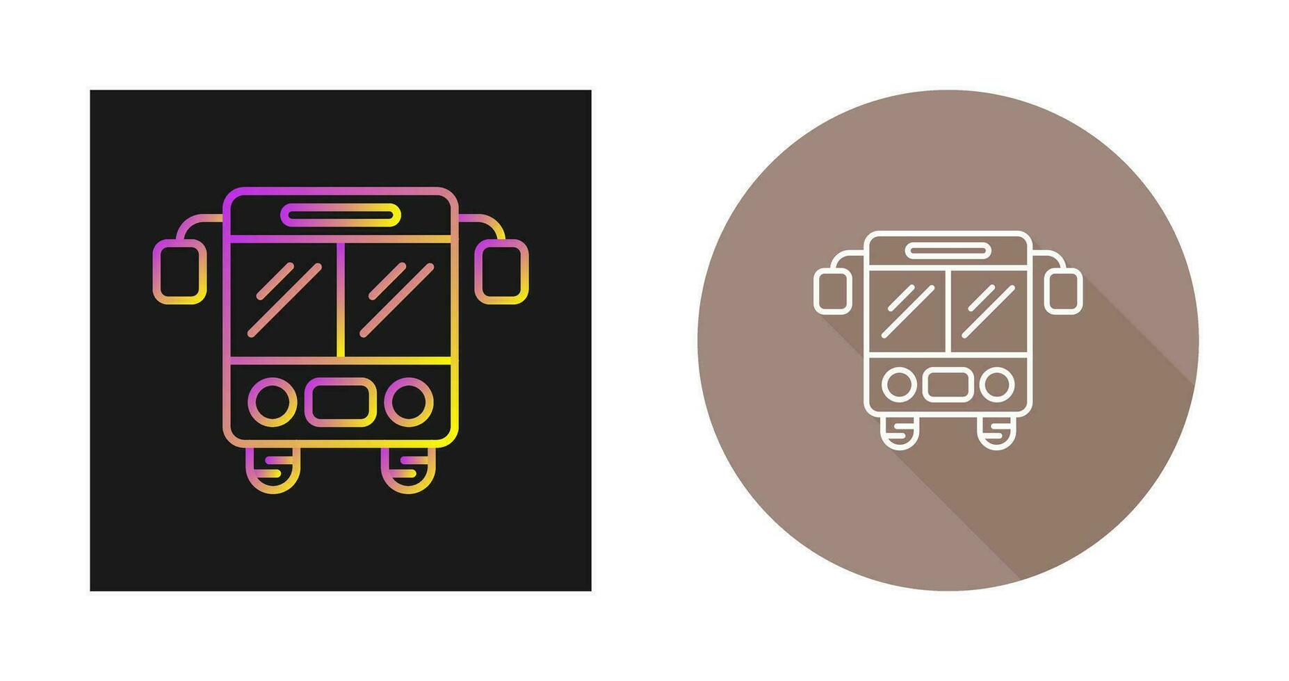 icono de vector de bus