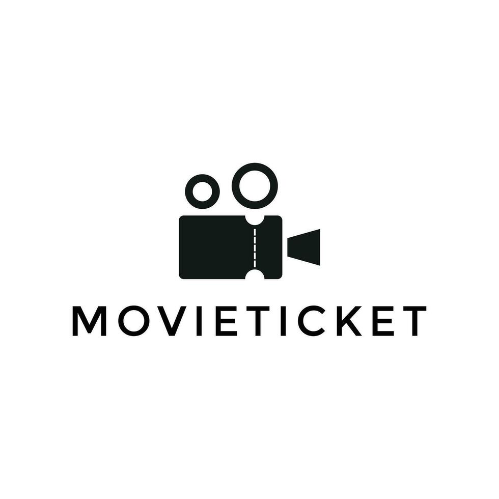 película boleto logo diseño modelo vector