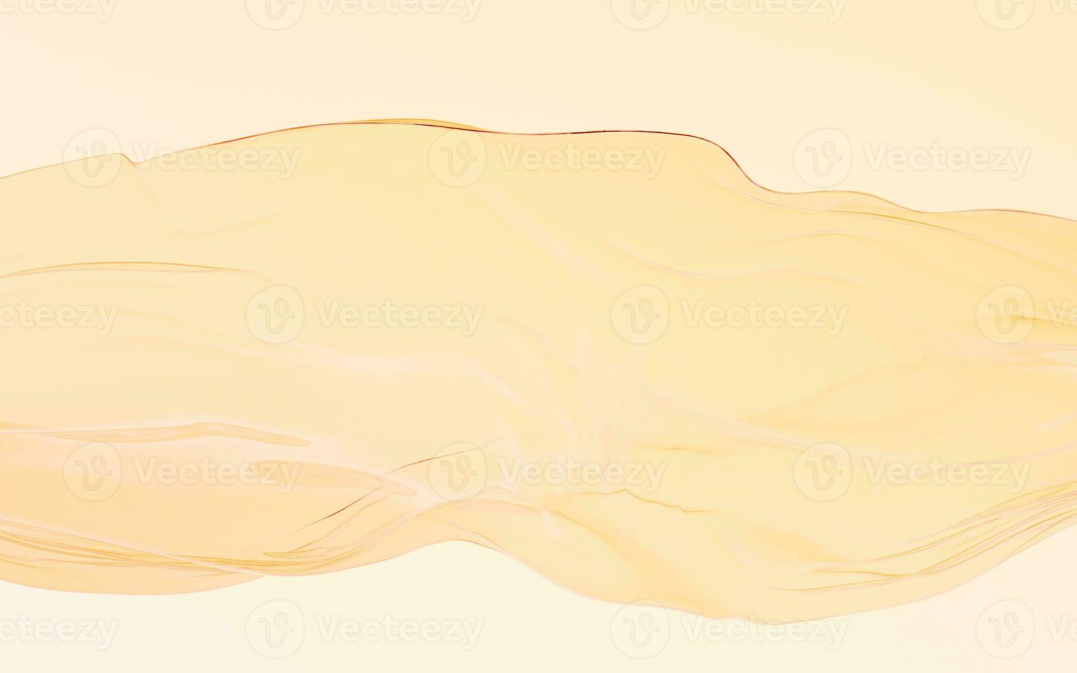 Flowing transparent yellow cloth, 3d rendering. photo