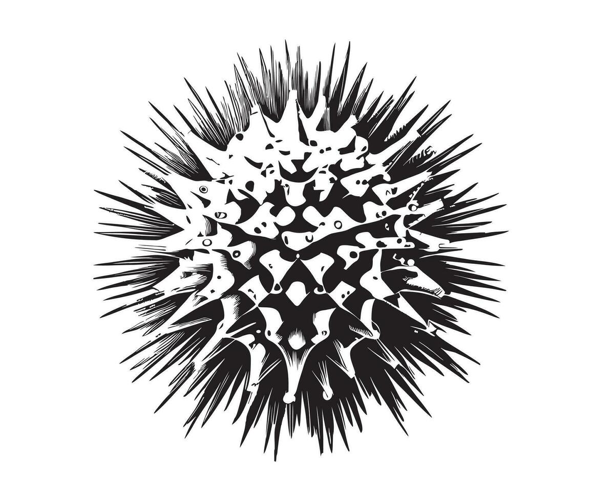 Virus sketch hand drawn Vector illustration in doodle style Science