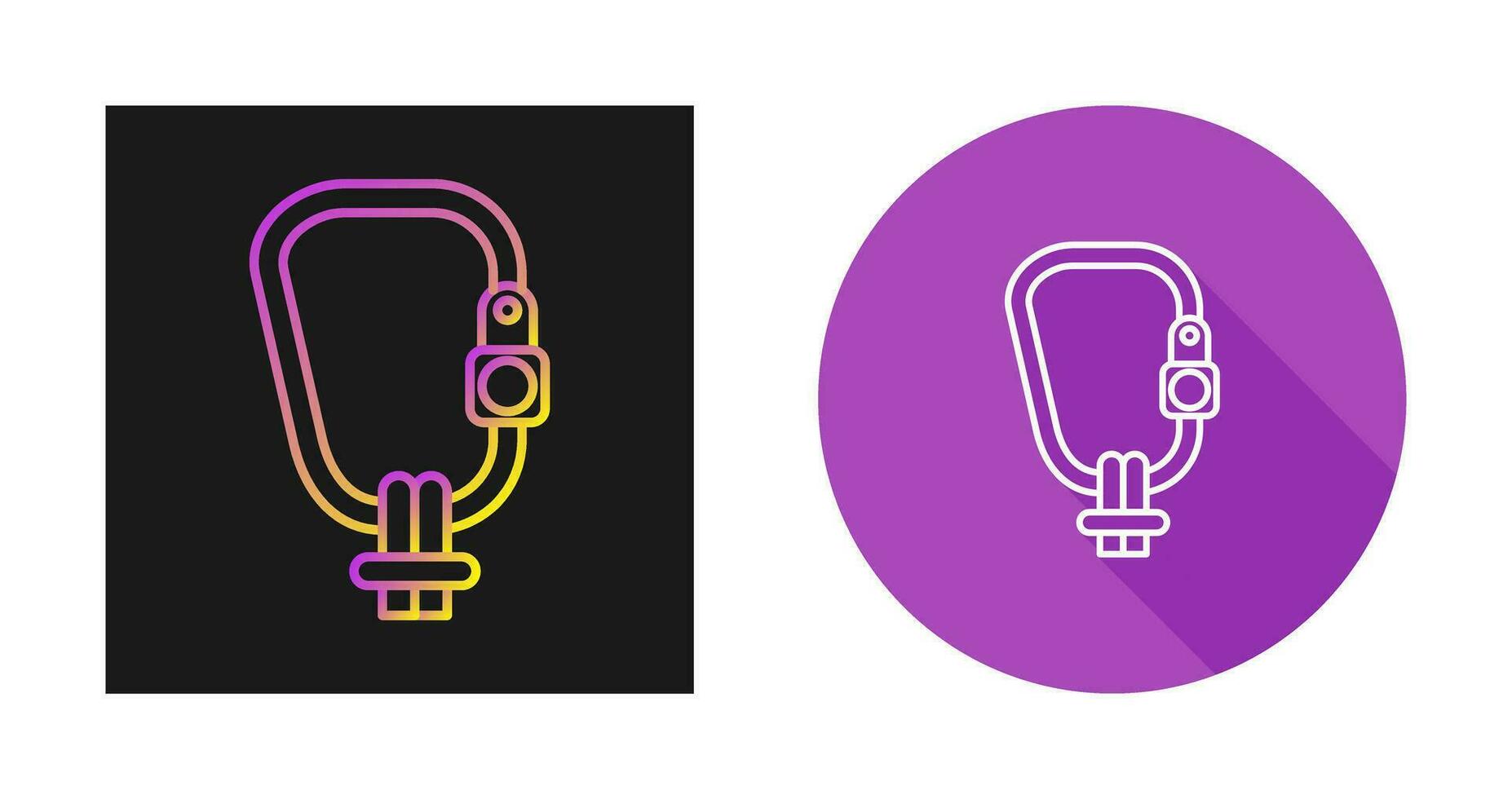 Carabiner Vector Icon