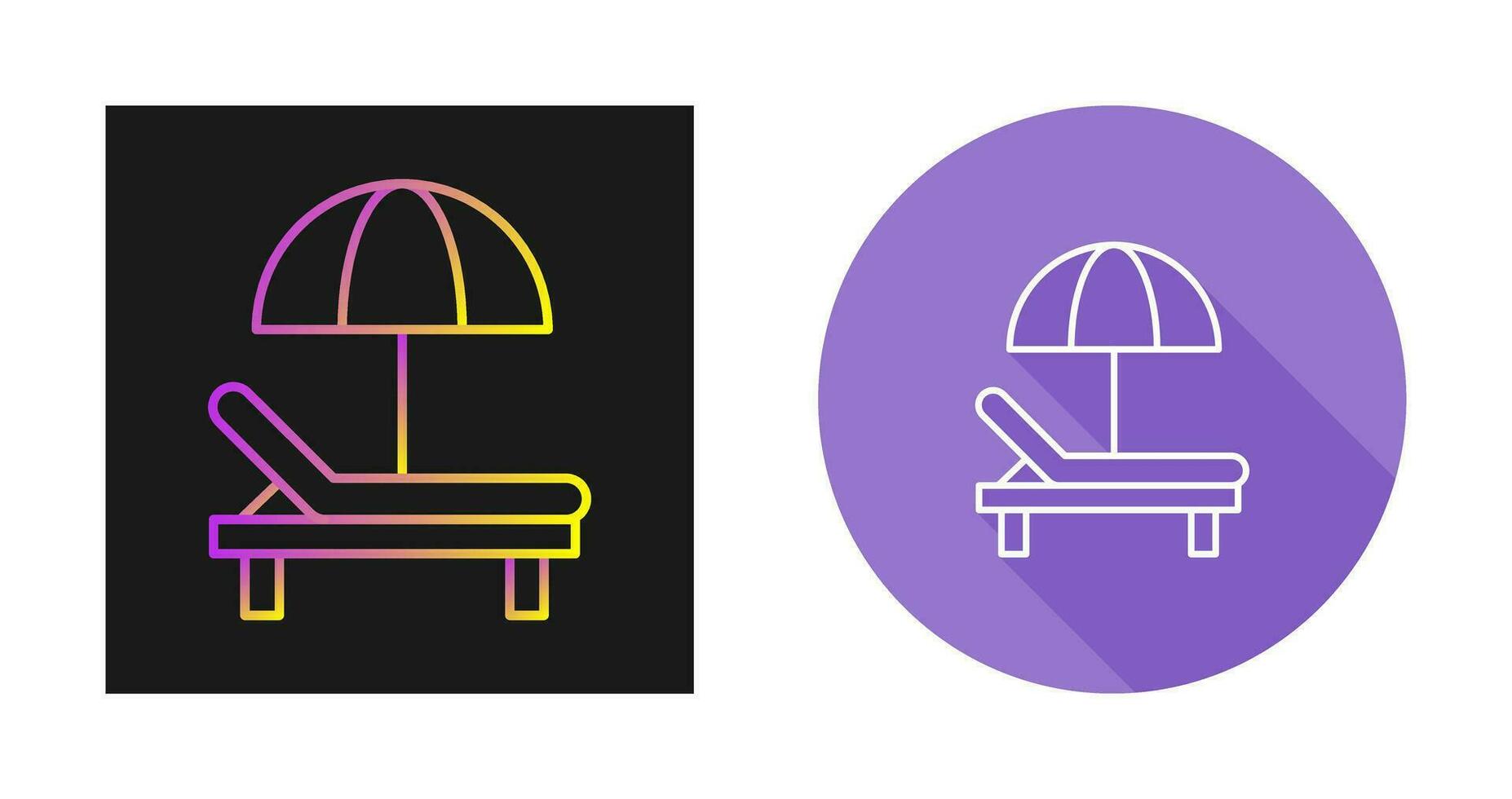 Sunbed Vector Icon