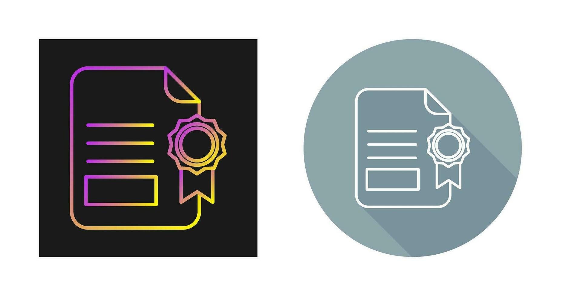 Certificate Vector Icon