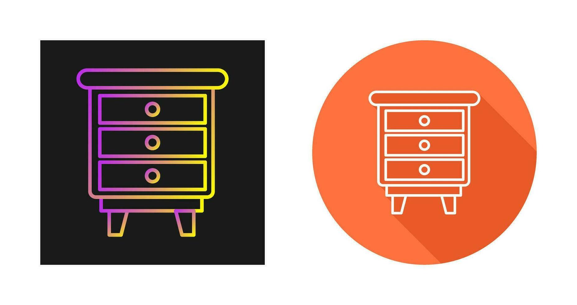 Chest Of Drawers Vector Icon