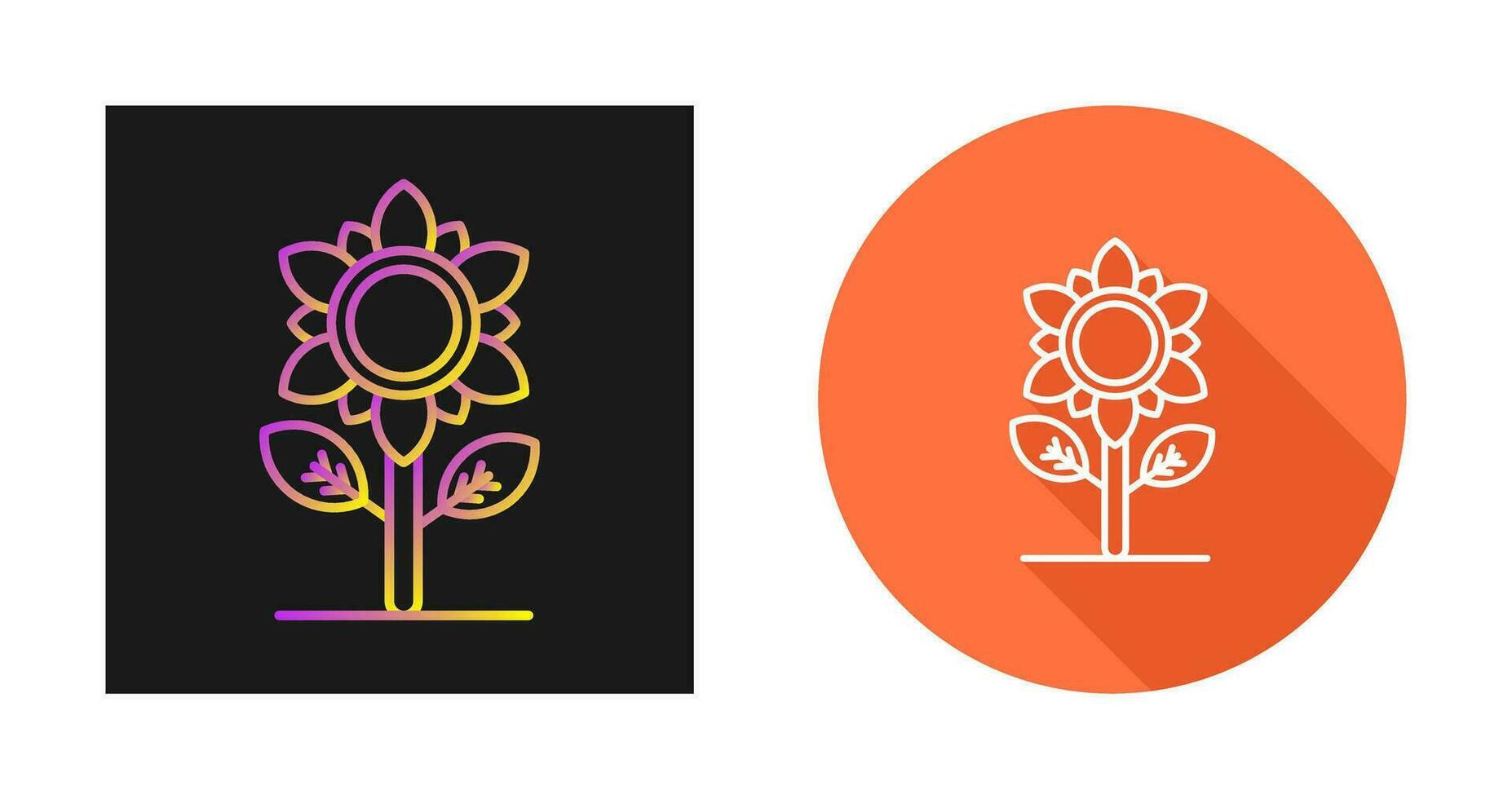 Sunflower Vector Icon
