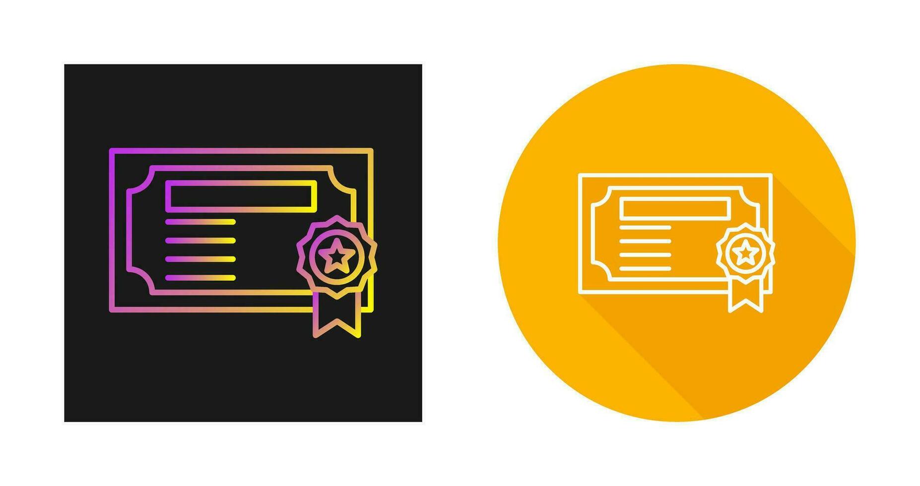Certificate Vector Icon