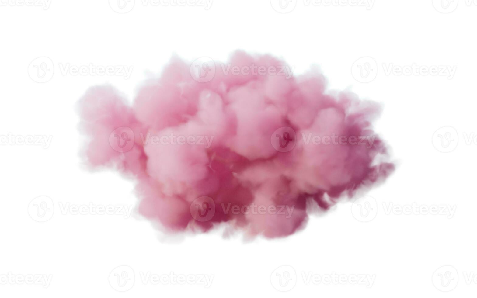 Isolated soft cloud, 3d rendering. photo