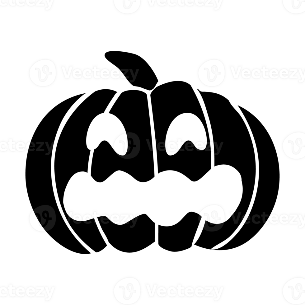 Black pumpkin. Jack o lantern. png