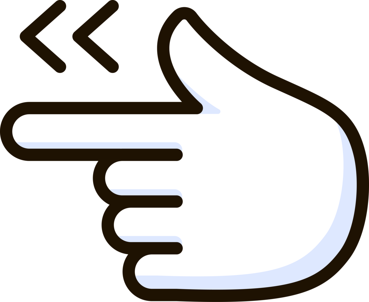 pointing hand left icon emoji sticker png